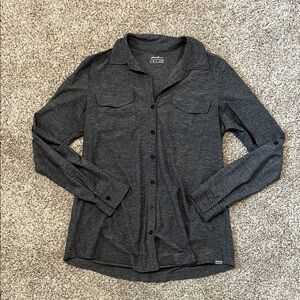 Eddie Bauer Charcoal Button-Up Shirt